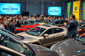 Imagem ilustrativa do Leilão de Carros do Banco do Brasil mostrando veículos disponíveis para lances.