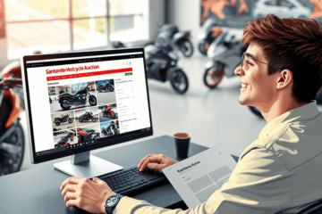 Imagem ilustrativa do leilão de motos Santander, mostrando diferentes modelos disponíveis para compra.