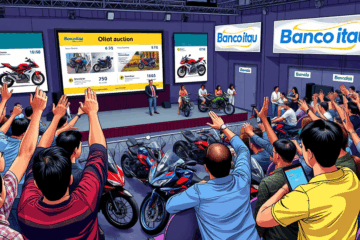 Motos disponíveis no leilão do Banco Itaú, uma grande oportunidade para adquirir veículos a preços acessíveis.