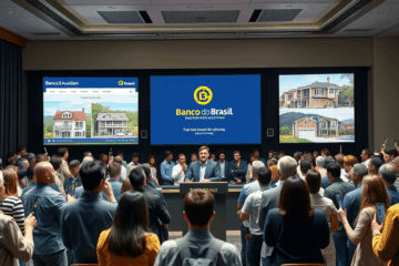 Imagem representativa de leilão de imóveis do Banco do Brasil