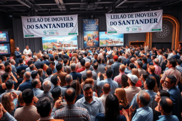 Imagem ilustrativa do Leilão de Imóveis do Santander, mostrando propriedades disponíveis para compra.