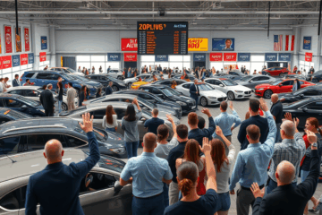 Leilão de carros de leasing com oportunidade de compra de veículos a preços acessíveis.
