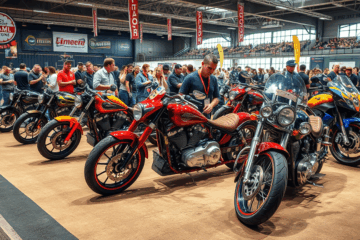Leilão de motos customizadas com modelos únicos e exclusivos