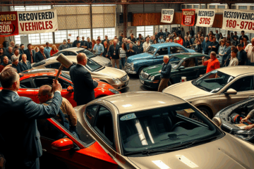 Leilão de veículos recuperados com oportunidades de economia na compra de carros.