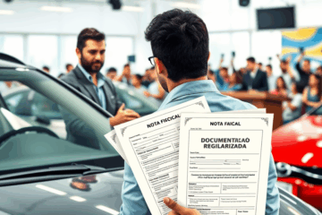 Leilão de veículos com documentação regularizada garantindo segurança ao comprador.