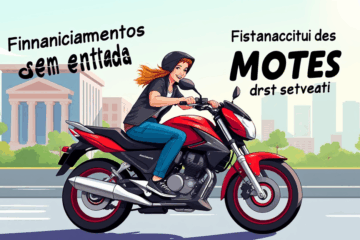 Imagem de uma moto disponível para financiamento sem entrada