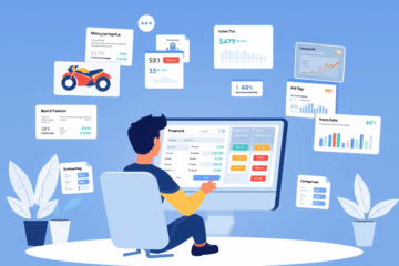 Simulação de financiamento de moto online para facilitar a compra de motocicletas.