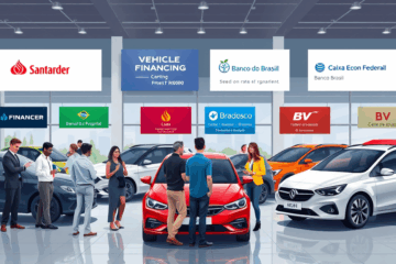 Imagem representativa das melhores instituições para financiamento de veículos no Brasil.